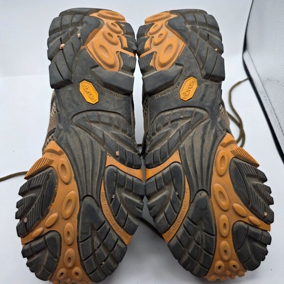 Merrell Moab Ventilator Mid Mens Size 11.5 Walnut Brown Hiking Boots Camping - Picture 7 of 13